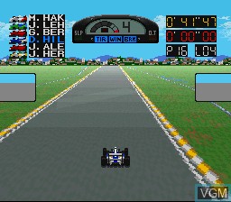 In-game screen of the game Super F1 Circus 3 on Nintendo Super NES