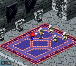 In-game screen of the game Super Mario RPG - Legend of the Seven Stars on Nintendo Super NES