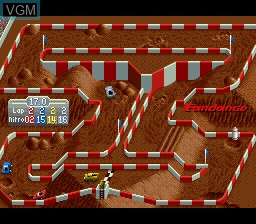 In-game screen of the game Super Off Road on Nintendo Super NES
