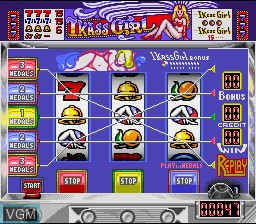In-game screen of the game Super Pachi-Slot Mahjong on Nintendo Super NES