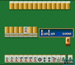 In-game screen of the game Super Real Mahjong PIV on Nintendo Super NES