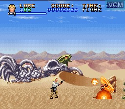 In-game screen of the game Super Star Wars on Nintendo Super NES