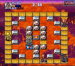 In-game screen of the game Super Tekkyu Fight! on Nintendo Super NES