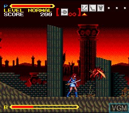 In-game screen of the game Super Valis IV on Nintendo Super NES