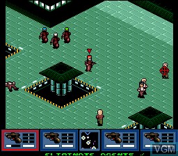 In-game screen of the game Syndicate on Nintendo Super NES