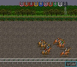 In-game screen of the game Thoroughbred Breeder III on Nintendo Super NES