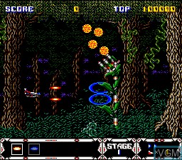 In-game screen of the game Thunder Spirits on Nintendo Super NES