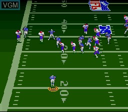 In-game screen of the game Troy Aikman NFL Football on Nintendo Super NES