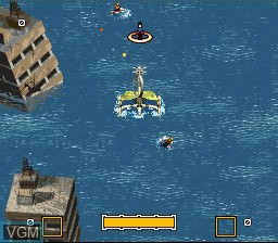 In-game screen of the game Waterworld on Nintendo Super NES
