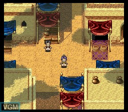 In-game screen of the game Arabian Nights - Sabaku no Seirei Ou on Nintendo Super NES