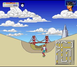 In-game screen of the game California Games II on Nintendo Super NES