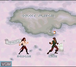 In-game screen of the game Cutthroat Island on Nintendo Super NES