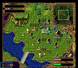 In-game screen of the game Dragon's Earth on Nintendo Super NES