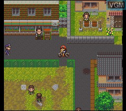 In-game screen of the game G-O-D - Mezame yoto Yobu Koe ga Kikoe on Nintendo Super NES