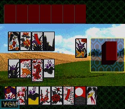 In-game screen of the game Honke Hanafuda on Nintendo Super NES