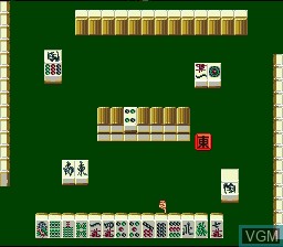 In-game screen of the game Kindai Mahjong Special on Nintendo Super NES