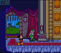 In-game screen of the game Mickey's Ultimate Challenge on Nintendo Super NES