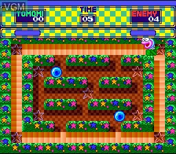 In-game screen of the game Miracle Girls on Nintendo Super NES