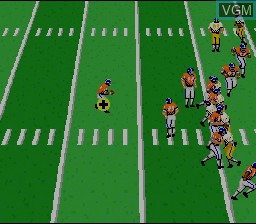 In-game screen of the game NFL Football on Nintendo Super NES