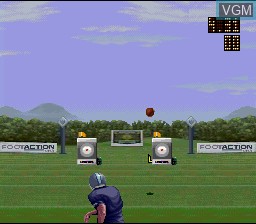 In-game screen of the game NFL Quarterback Club on Nintendo Super NES