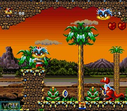 In-game screen of the game Oscar on Nintendo Super NES