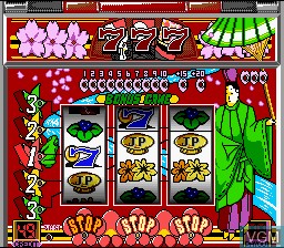 In-game screen of the game Pachi-Slot Kenkyuu on Nintendo Super NES