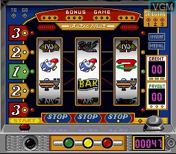 In-game screen of the game Pachi-Slot Love Story on Nintendo Super NES