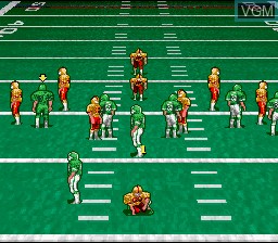 In-game screen of the game Pro Quarterback on Nintendo Super NES