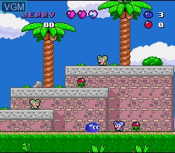 In-game screen of the game Smart Ball on Nintendo Super NES