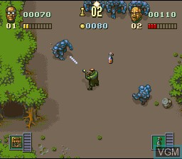 In-game screen of the game Soldiers of Fortune on Nintendo Super NES