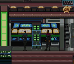 In-game screen of the game Star Trek - Deep Space Nine - Crossroads of Time on Nintendo Super NES