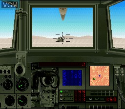 In-game screen of the game Super Battletank on Nintendo Super NES