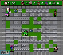 In-game screen of the game Super Bomberman 3 on Nintendo Super NES