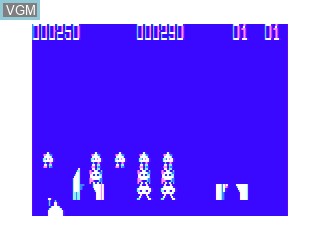 In-game screen of the game Missle Vader on Bandai Super Vision 8000