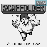 Title screen of the game Scaffolder on Watara Supervision