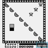 In-game screen of the game Dancing Block on Watara Supervision