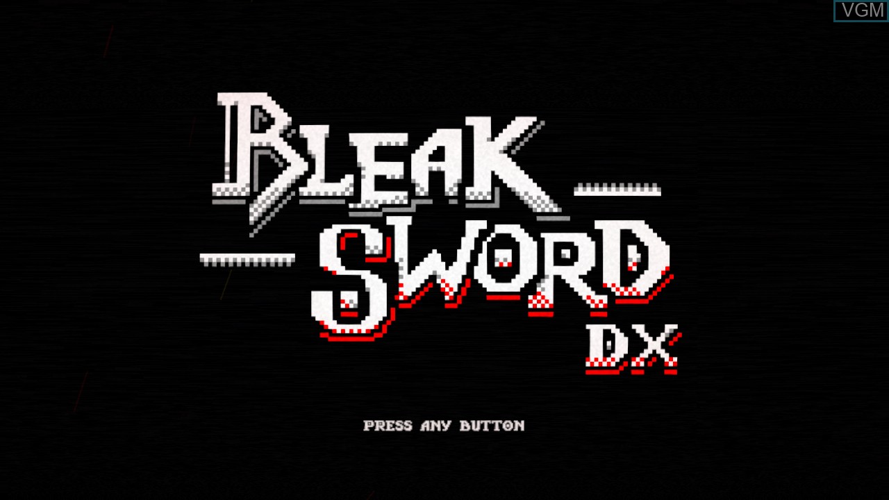 Title screen of the game Bleak Sword DX on Switch