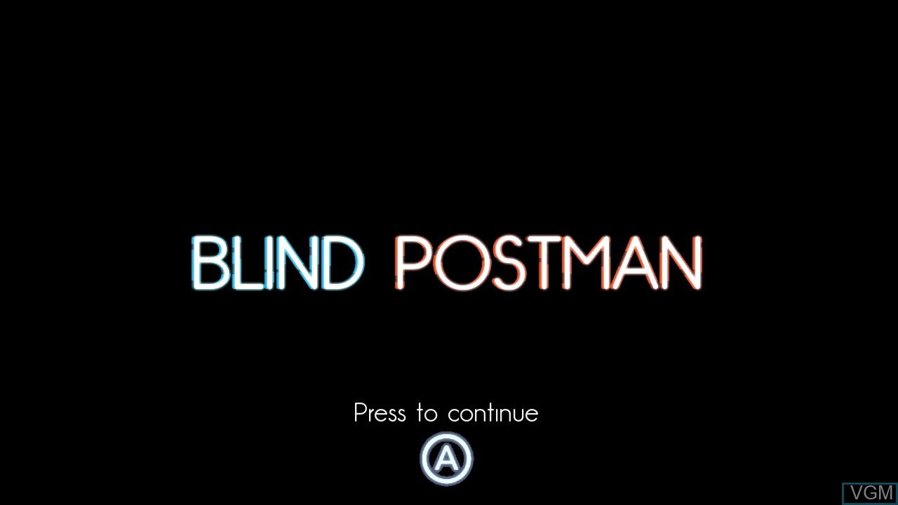 Title screen of the game Blind Postman on Switch