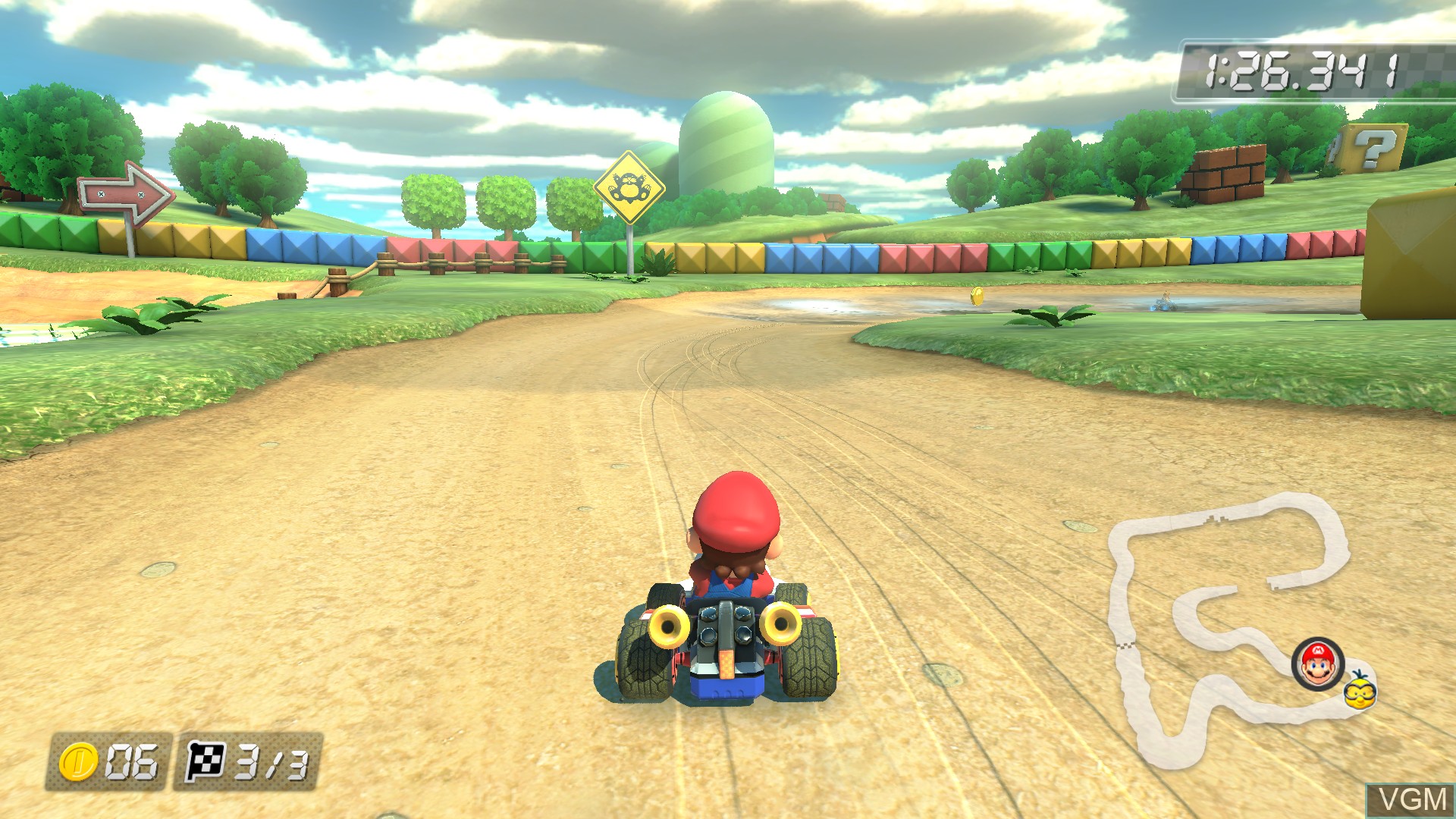 In-game screen of the game Mario Kart 8 Deluxe on Switch