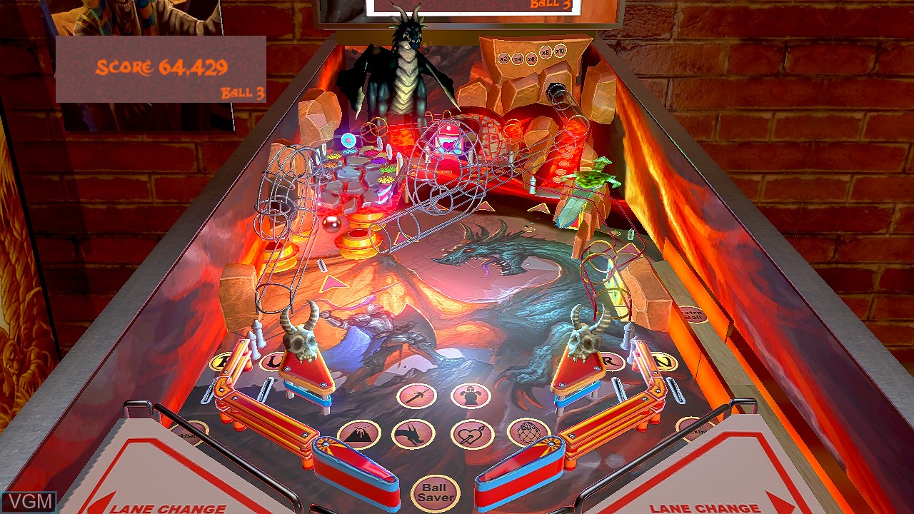 In-game screen of the game Adventure Pinball Bundle on Switch
