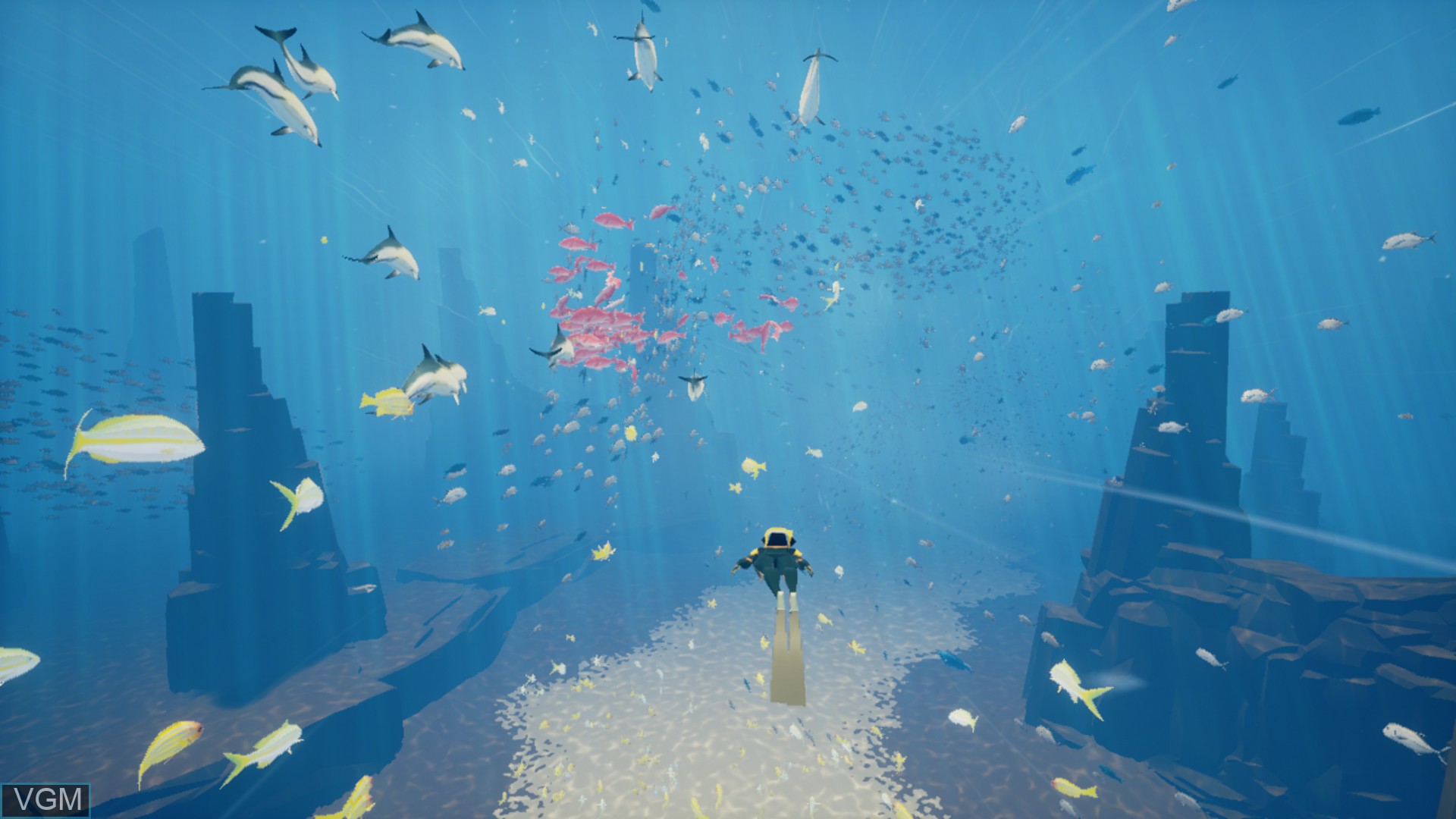 In-game screen of the game Abzu on Switch