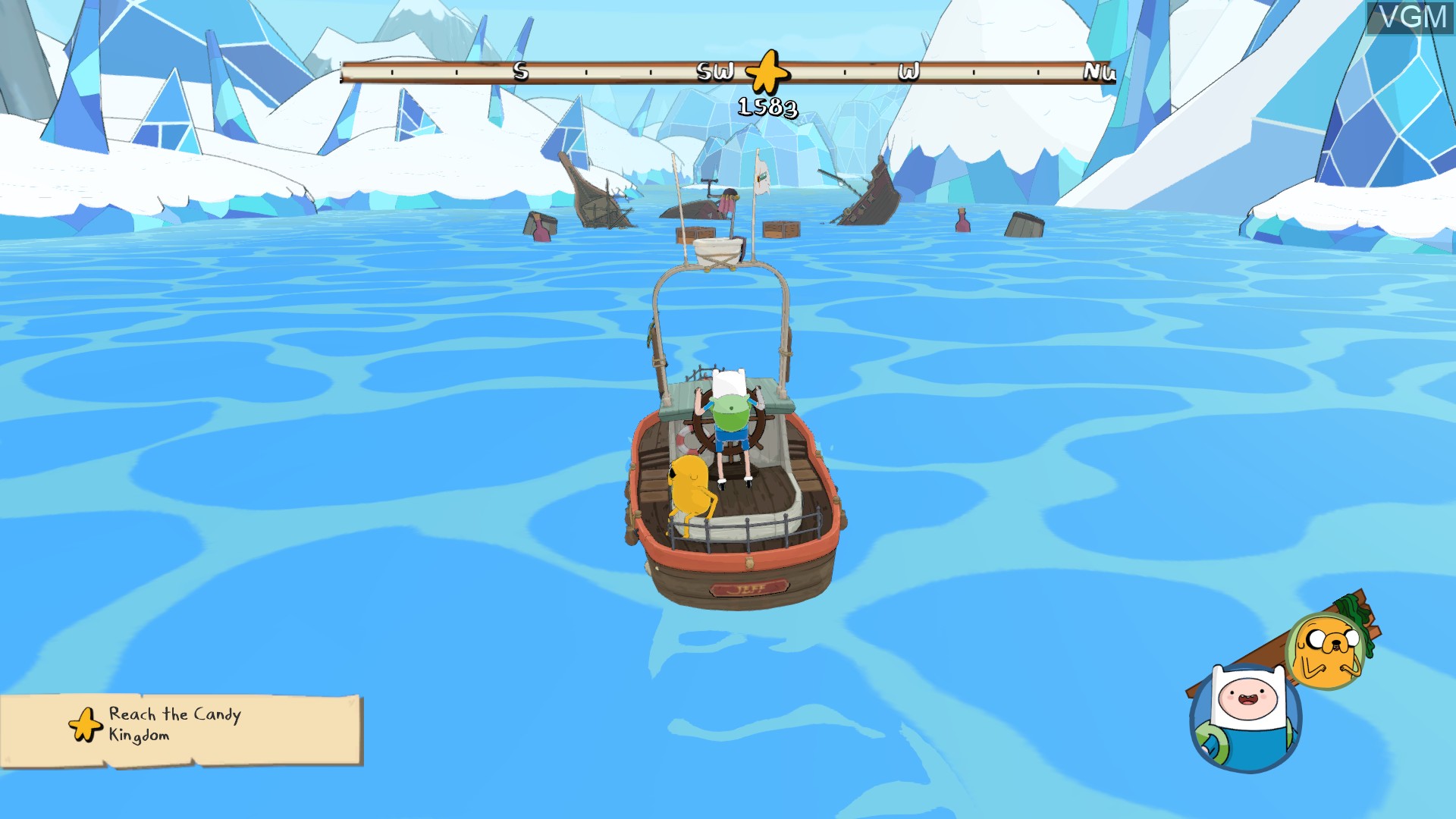 In-game screen of the game Adventure Time Pirates of the Enchiridion on Switch