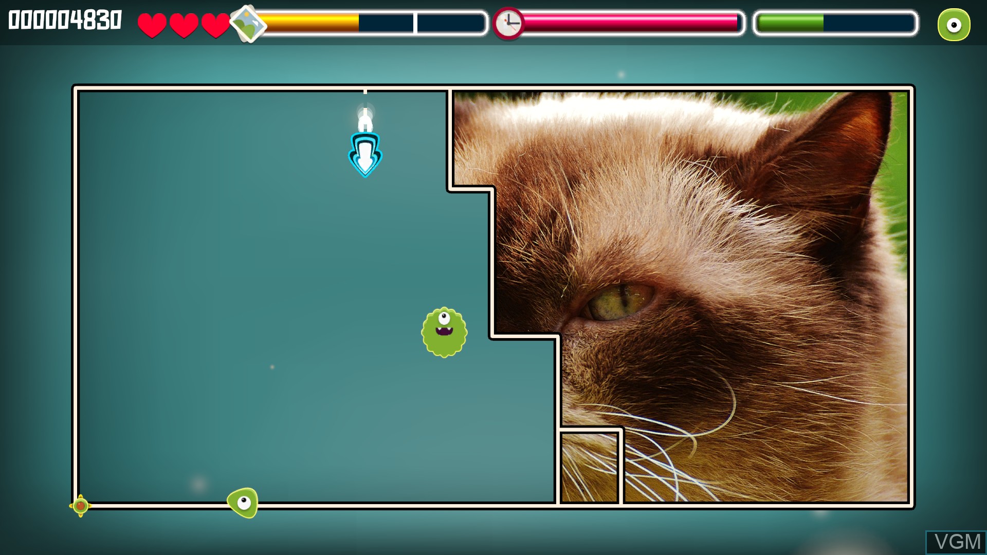 In-game screen of the game Animal Puzzle Cats on Switch