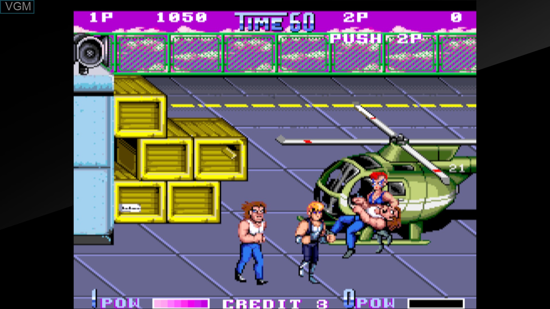 In-game screen of the game Arcade Archives DOUBLE DRAGON II The Revenge on Switch