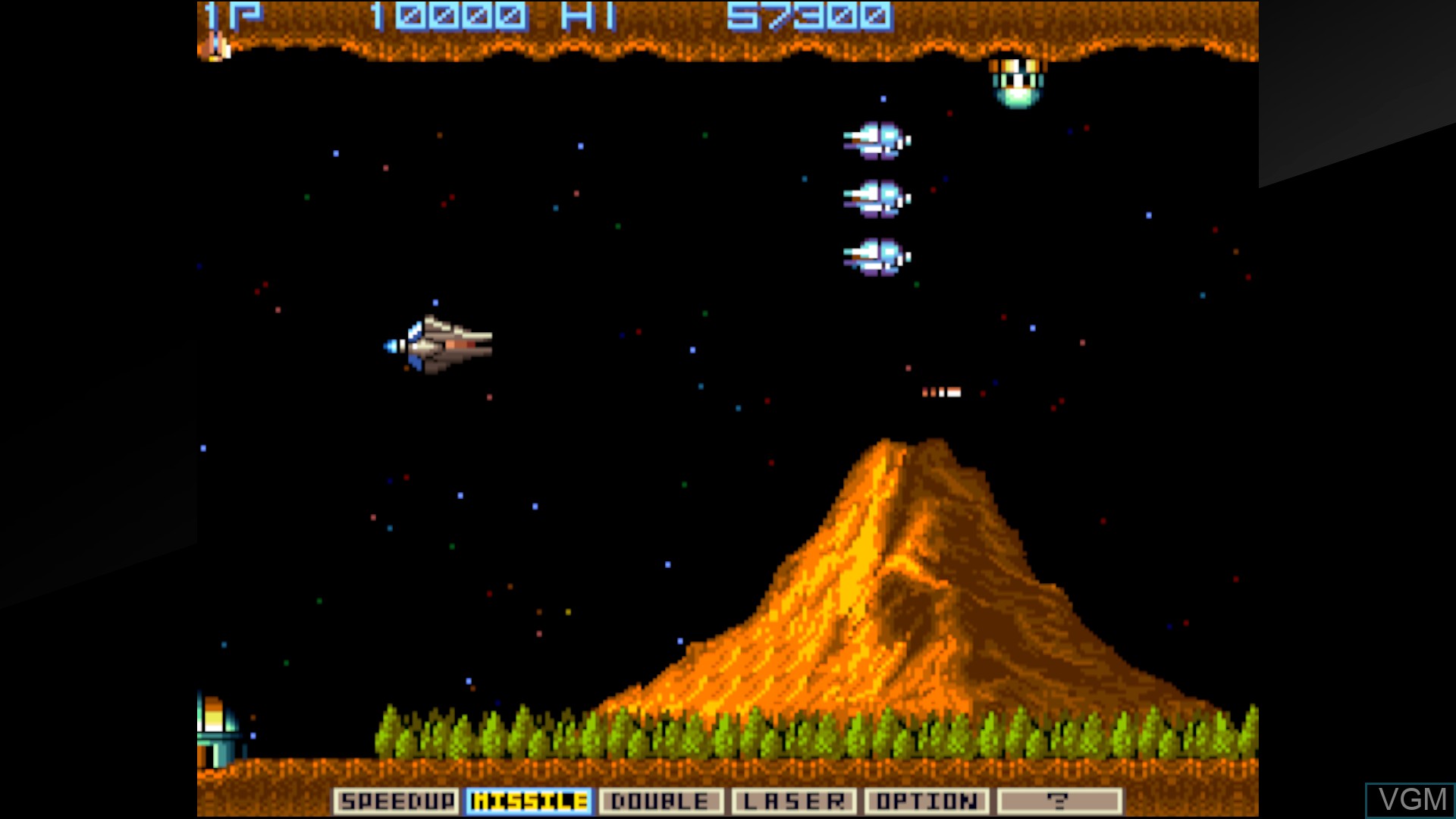 In-game screen of the game Arcade Archives GRADIUS on Switch