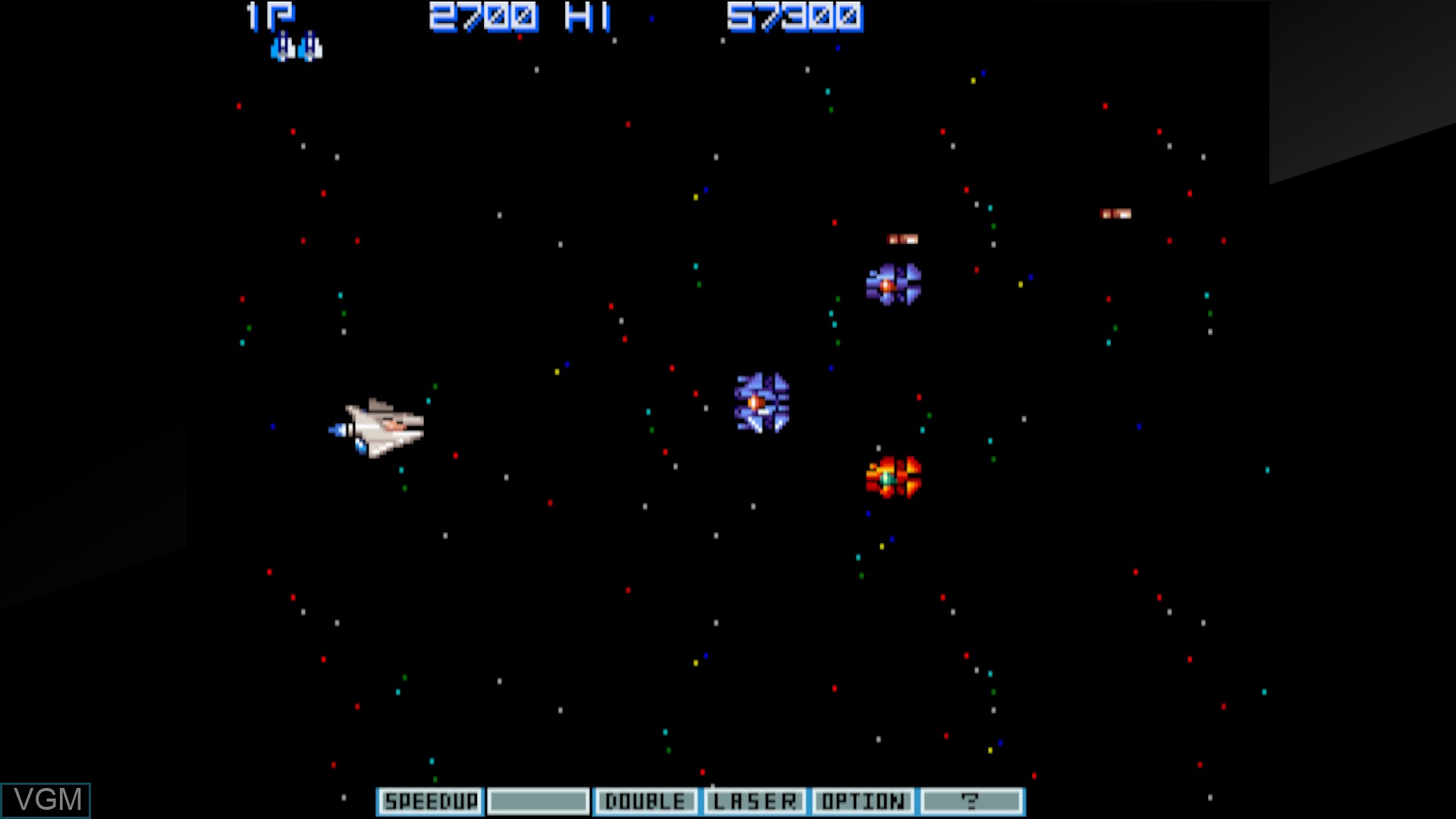 In-game screen of the game Arcade Archives GRADIUS II on Switch
