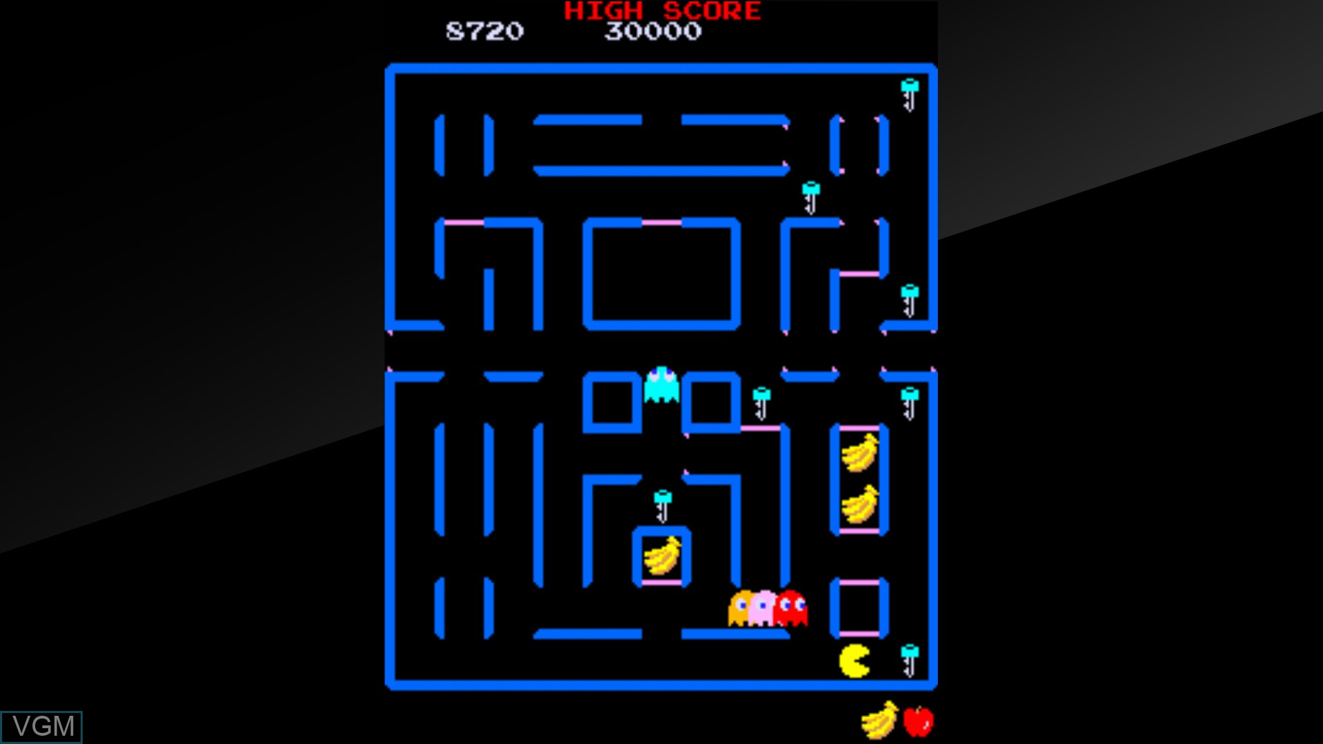 In-game screen of the game Arcade Archives SUPER PAC-MAN on Switch