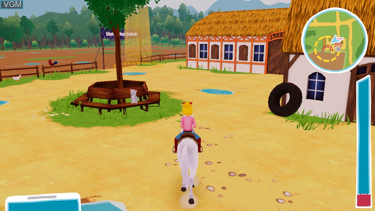 In-game screen of the game Bibi & Tina - New adventures with horses on Switch