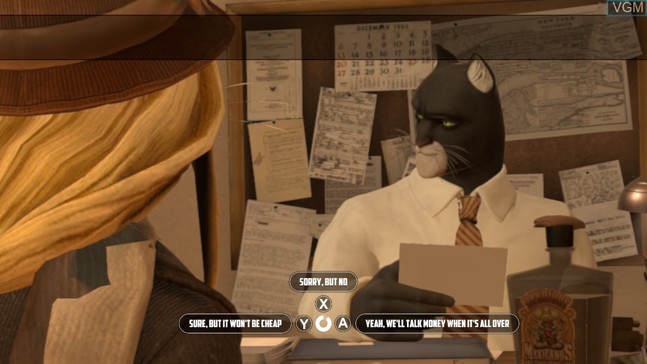 In-game screen of the game BLACKSAD Under The Skin on Switch