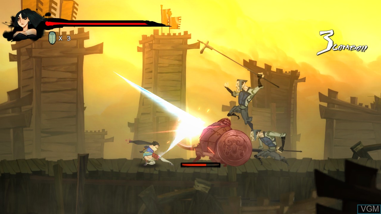 In-game screen of the game Bladed Fury on Switch